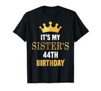 È Il 44° Compleanno di mia Sorella 44 Anni Golden Bday Maglietta