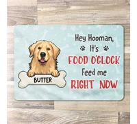 È Il Cibo In Punto - Nutrimi Adesso - Divertente Animale Domestico Personalizzato Per Cani Tappeto Ingresso Casa Antisporco Zerbino Di Benvenuto Resistente Tappeti D'Ingresso Per Soggiorno 40X60Cm