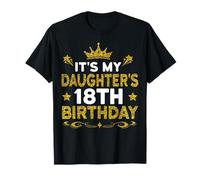 È Il diciottesimo Compleanno di mia Figlia Buon Compleanno 18 Anni Maglietta