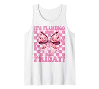 È Il Flamingo Friday! TGIF Flamingo Girl Mom Pink Coquette Canotta