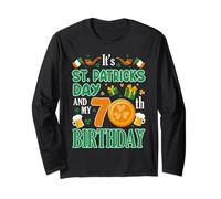 È Il Giorno di San Patrizio e Il Mio 70° Compleanno, Irish Clover Bday Maglia a Manica