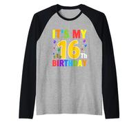 È Il Mio 16° Compleanno Regali per Bambini di 16 Anni Ragazzi e Ragazze Maglia con Maniche Raglan