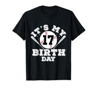 È il mio 17° compleanno, ragazzo, 17 anni, regali di compleanno, baseball Maglietta