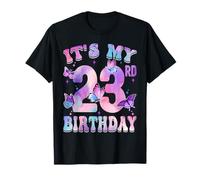 È Il Mio 23° Compleanno, festaiola a Tema Farfalla, 23 Anni Maglietta