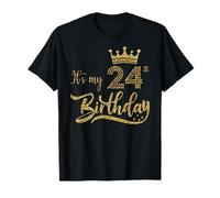 È il mio 24 ° compleanno, donne carine 24 Anni Corona Ragazze Maglietta
