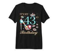 È Il Mio 43esimo Compleanno Carina reginetta del Compleanno di 43 Anni Maglietta Premium