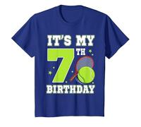 È Il Mio 7° Compleanno a Tema Tennis 7 Anni Festa Bambini Maglietta