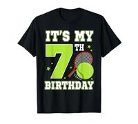 È il mio 7° compleanno a tema tennis 7 anni festa bambini Maglietta