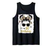 È Il Mio 80° Compleanno Leopard Messy Bday 80 Anni Canotta