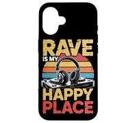 È Il Mio Amante Della Musica Happy Place Dj Cuffie Custodia per iPhone 16