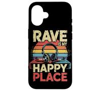 È Il Mio Amante Della Musica Happy Place Dj Cuffie Custodia per iPhone 16