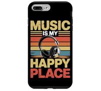 È Il Mio Amante Della Musica Happy Place Dj Cuffie Custodia per iPhone 7 Plus/8 Plus