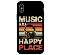 È Il Mio Amante Della Musica Happy Place Dj Cuffie Custodia per iPhone X/XS