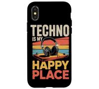 È Il Mio Amante Della Musica Happy Place Dj Cuffie Custodia per iPhone X/XS