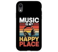 È Il Mio Amante Della Musica Happy Place Dj Cuffie Custodia per iPhone XR