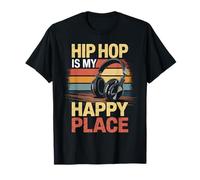 È Il Mio Amante Della Musica Happy Place Dj Cuffie Maglietta