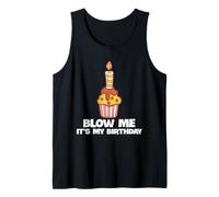 È Il Mio Compleanno Blow Me Adult Joke Funny Bday Party Canotta