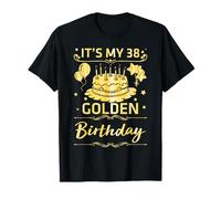 È il mio compleanno dorato di 38 anni, felice a me, tu, lui, lei Maglietta