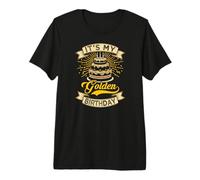 È Il Mio Compleanno Dorato in Stile retrò Vintage Maglietta Premium
