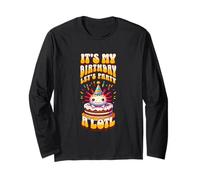 È il mio compleanno Facciamo festa a Lotl Cute Axolotl Bday Kids Maglia a Manica