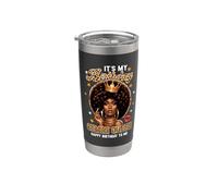 È il mio compleanno giugno maggio Gemini Queen donne afroamericane Bicchiere termico in acciaio inox doppia parete