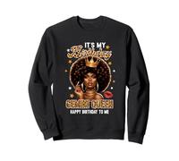 È Il Mio Compleanno Giugno Maggio Gemini Queen Donne afroamericane Felpa