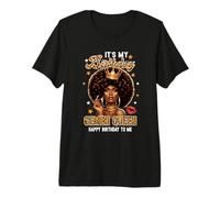È Il Mio Compleanno Giugno Maggio Gemini Queen Donne afroamericane Maglietta Premium