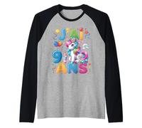 È Il Mio Compleanno per Ragazze, Festa di Dabbing con unicorni Maglia con Maniche Raglan
