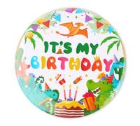 È il Mio Compleanno, Spilla di Compleanno a Tema Dinosauri Spilla a Tema Dinosauri Forniture per Decorazioni Feste per Bambine e Bambini