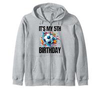 È il mio giocatore di calcio per il 5° compleanno Felpa con Cappuccio