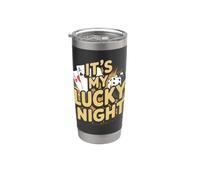 È il mio gioco d'azzardo Lucky Night Casino Bicchiere termico in acciaio inox doppia parete
