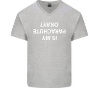 È Il Mio Paracadute A Posto? Maglietta In Cotone A V-Collo Per Uomini Para 1 2 3