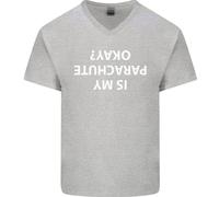 È Il Mio Paracadute A Posto? Maglietta In Cotone A V-Collo Per Uomini Para 1 2 3