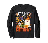 È Il Mio Quinto Compleanno Halloween Boo Ghost Horror Pumpkins Maglia a Manica