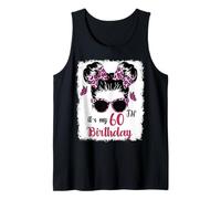 È Il Mio sessantesimo Compleanno Leopard Messy Bday 60 Years Bday Canotta