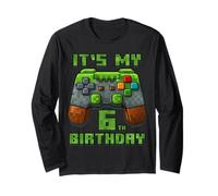 È Il Mio Sesto Compleanno Videogiocatore 6° Compleanno Maglia a Manica