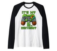 È Il Mio Sesto Compleanno Videogiocatore 6° Compleanno Maglia con Maniche Raglan