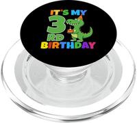 È il mio terzo compleanno Dinosauro T-Rex Bambino di 3 anni divertente PopSockets PopGrip per MagSafe