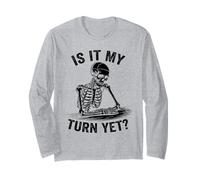 È Il Mio Turno Ancora Divertente Scheletro Design per Il Giocatore in Attesa Maglia a Manica