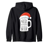 È Il Momento più Meraviglioso per Un Drink di Natale alla Birra Felpa con Cappuccio
