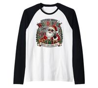 È Il Periodo più Meraviglioso dell'anno Babbo Natale 2026 Art Maglia con Maniche Raglan