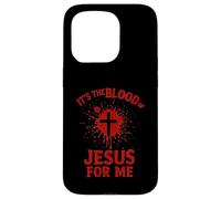 È il Sangue di Gesù per Me Croce Sanguinosa Fede Vangelo Custodia per iPhone 15 Pro