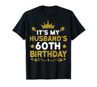 È il sessantesimo compleanno di mio marito Buon compleanno 60 anni Maglietta