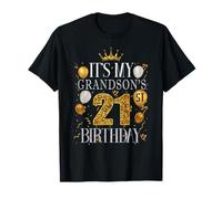 È il ventunesimo compleanno di mio nipote Buon compleanno 21 anni Maglietta
