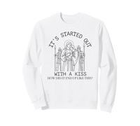 È iniziato con Un Bacio Come è finito Come Questo Gesù Felpa