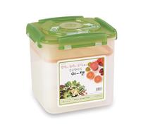 E-Jen, contenitore Kimchi per fermentazione probiotica, di alta qualità, con coperchio interno per chiusura sottovuoto 1.6 gal/ 6.4L Verde (Earthenware Green)