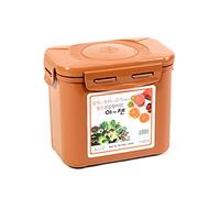 E-Jen, contenitore Kimchi per fermentazione probiotica, di alta qualità, con coperchio interno per chiusura sottovuoto 0.9 gal/ 3.4L Earthenware Brown