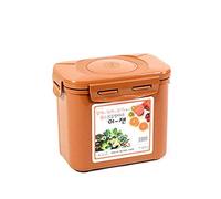 E-Jen, contenitore Kimchi per fermentazione probiotica, di alta qualità, con coperchio interno per chiusura sottovuoto 0.45 gal/ 1.7L Earthenware Brown