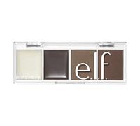 e.l.f. Cosmetici Bite-Size Brow, Mini Brow Quad con cera e polveri ultra-pigmentate, kit per la toelettatura e il trucco, marrone neutro, 4 g