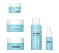 e.l.f. SKIN Hydrated Ever After Skincare Mini Kit, detergente, struccante, idratante e crema occhi per idratare la pelle, formato aereo